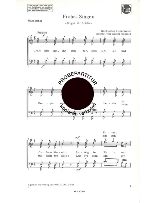 Frohes Singen
